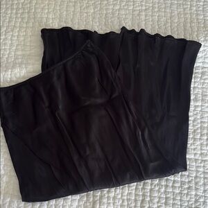 Zara Black Satin Skirt